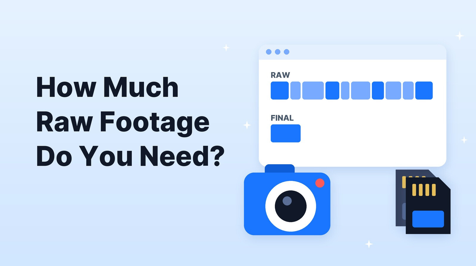 How Much Raw Footage Does a 10-Minute Video Actually Need?