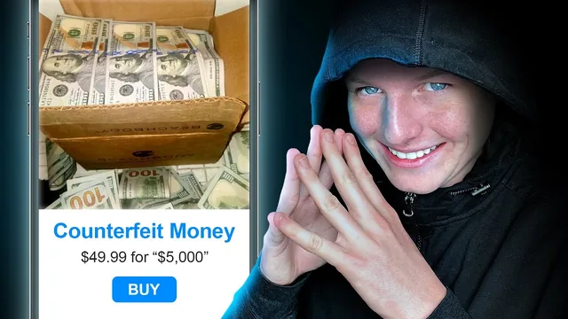 Thumbnail Mark Studios designed for The Financial Wolf: Testing Illegal Dark Web Money Hacks, 688K views