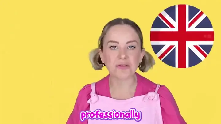 Still from the Miss Giggles kids education ad we edited