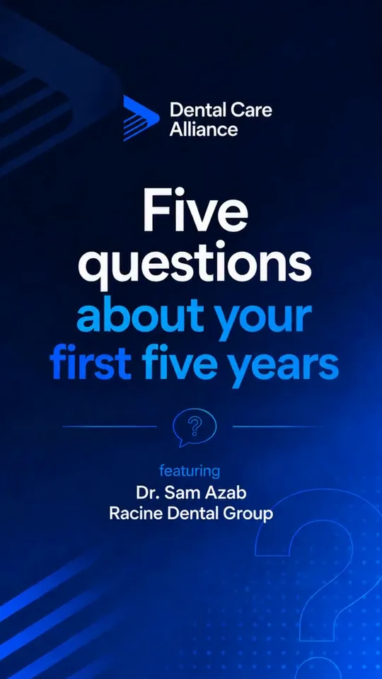 Still from a Dental Care Alliance interview reel we edited