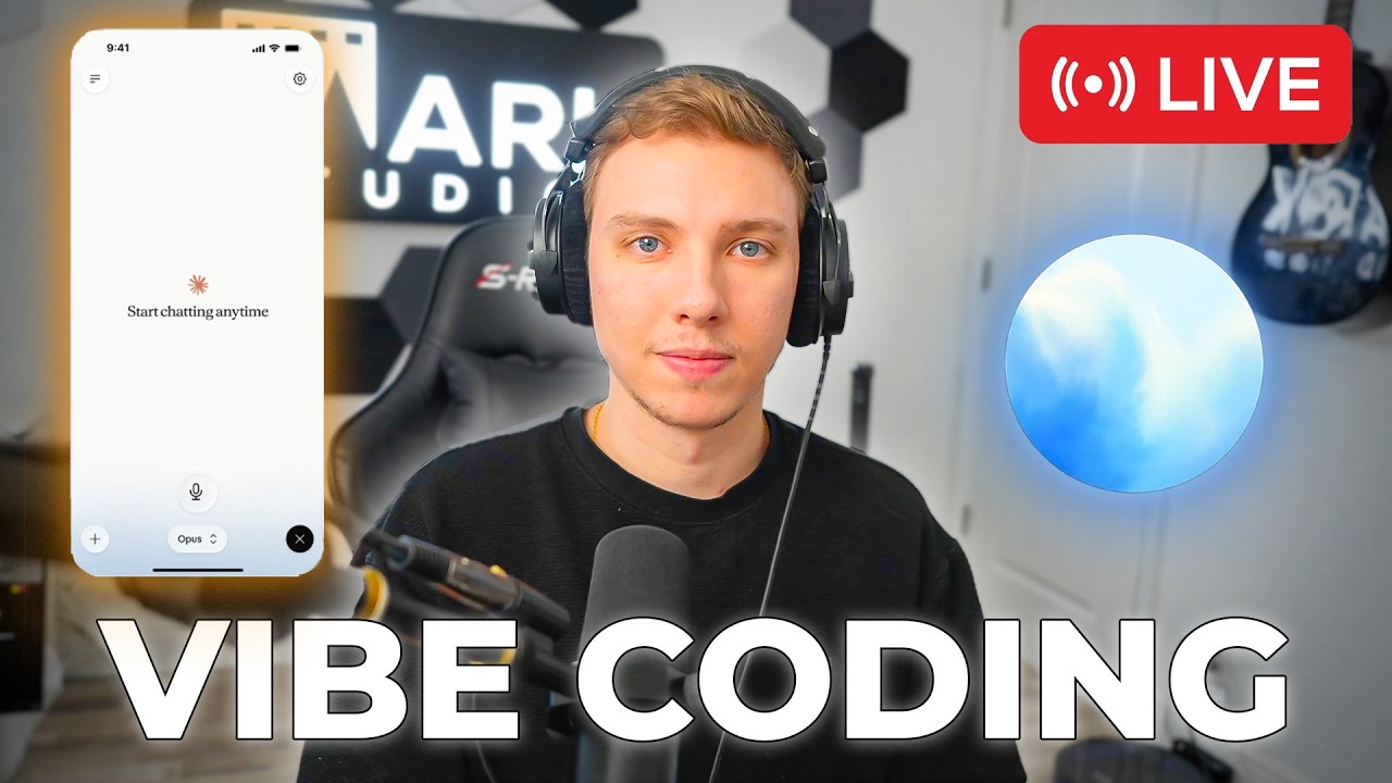Day 4 — Testing Claude Voice Mode + ChatGPT Voice for Mac | Vibe Coding LIVE